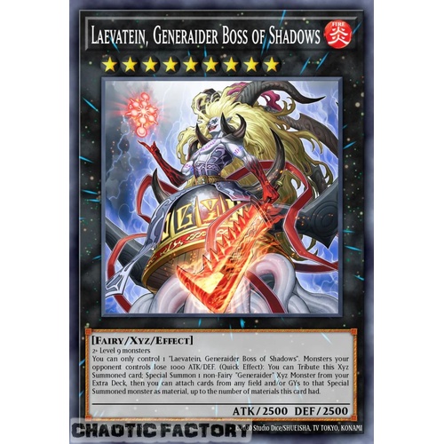RA05-EN051 Laevatein, Generaider Boss of Shadows Ultimate Rare 1st Edition NM