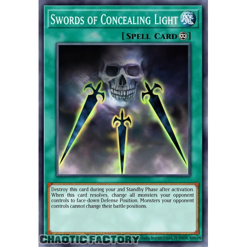 RA05-EN059 Swords of Concealing Light Super Rare 1st Edition NM