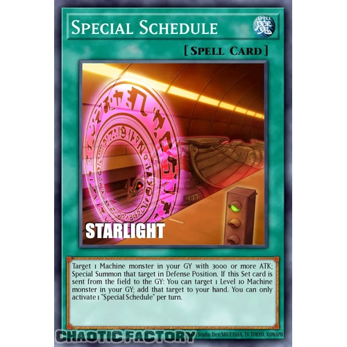 RA05-EN060 Special Schedule Starlight Rare 1st Edition NM