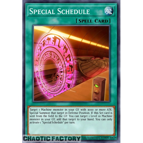 RA05-EN060 Special Schedule Ultimate Rare 1st Edition NM