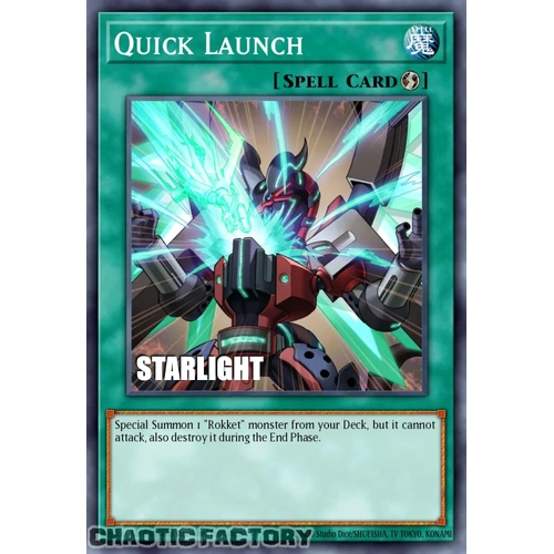 RA05-EN062 Quick Launch Starlight Rare 1st Edition NM
