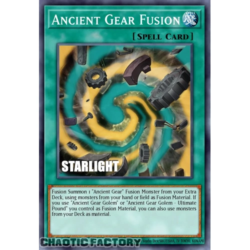 RA05-EN063 Ancient Gear Fusion Starlight Rare 1st Edition NM