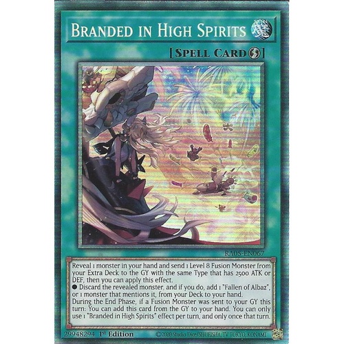 RA05-EN067 Branded in High Spirits Collector's Rare 1st Edition NM