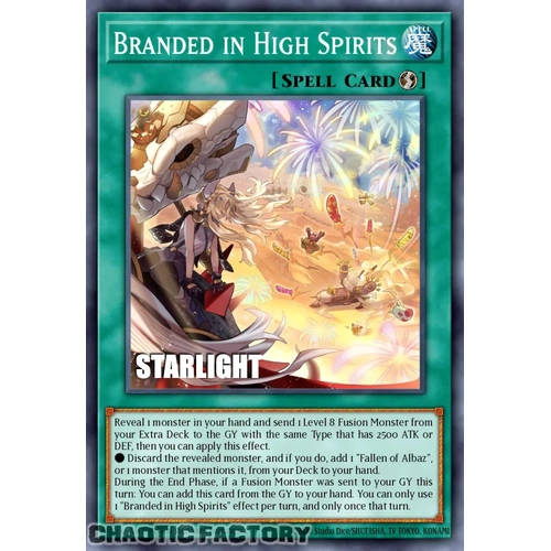 RA05-EN067 Branded in High Spirits Starlight Rare 1st Edition NM