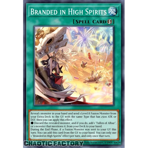 RA05-EN067 Branded in High Spirits Super Rare 1st Edition NM