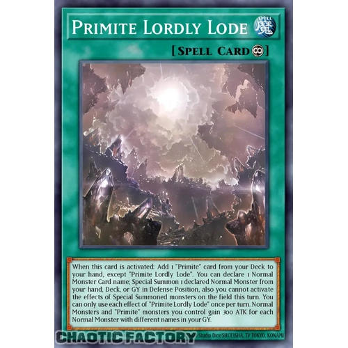 RA05-EN072 Primite Lordly Lode Secret Rare 1st Edition NM