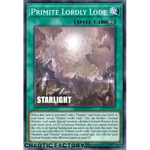 RA05-EN072 Primite Lordly Lode Starlight Rare 1st Edition NM