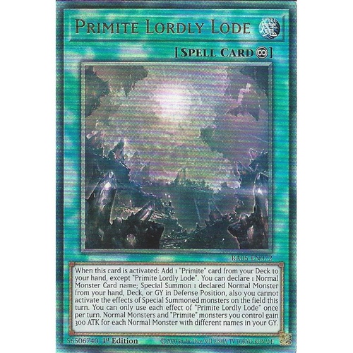 RA05-EN072 Primite Lordly Lode Ultimate Rare 1st Edition NM