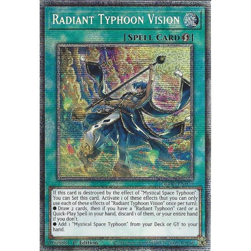 RA05-EN075 Radiant Typhoon Vision Starlight Rare 1st Edition NM