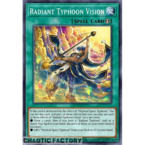 RA05-EN075 Radiant Typhoon Vision Ultimate Rare 1st Edition NM