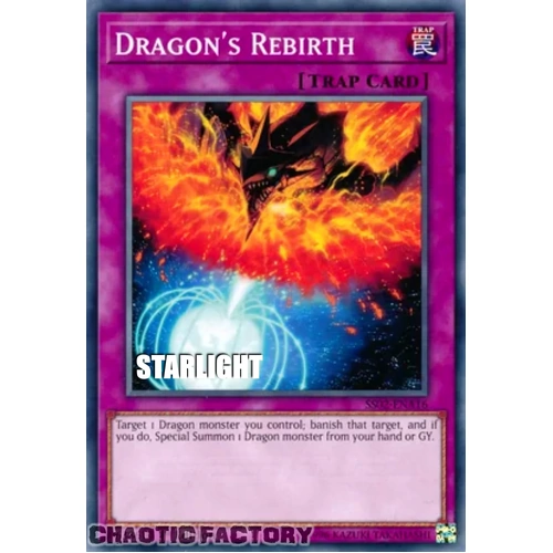RA05-EN078 Dragon's Rebirth Starlight Rare 1st Edition NM