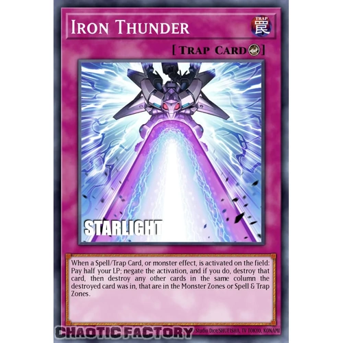 RA05-EN079 Iron Thunder Starlight Rare 1st Edition NM