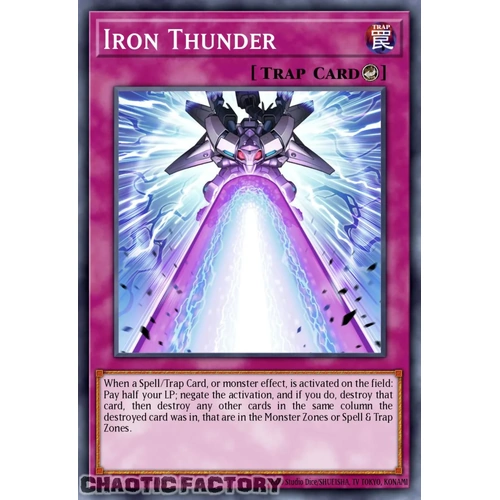 RA05-EN079 Iron Thunder Super Rare 1st Edition NM