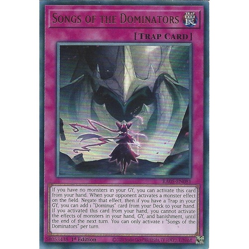 RA05-EN081 Songs of the Dominators Ultra Rare 1st Edition NM