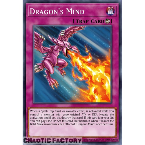 RA05-EN082 Dragon's Mind Ultimate Rare 1st Edition NM