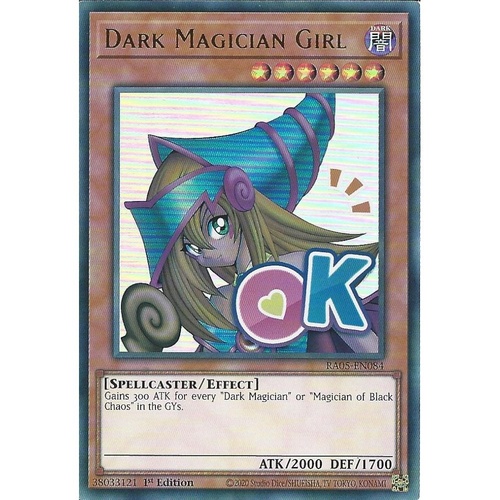 RA05-EN084 Dark Magician Girl STAMP Ultra Rare 1st Edition NM