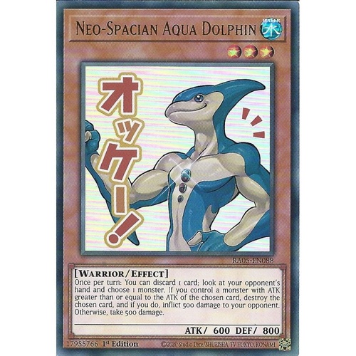 RA05-EN088 Neo-Spacian Aqua Dolphin STAMP Ultra Rare 1st Edition NM