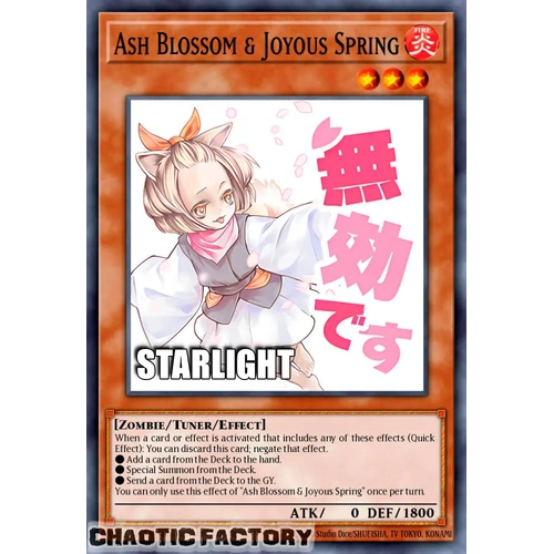 RA05-EN091 Ash Blossom & Joyous Spring Starlight rare 1st Edition NM