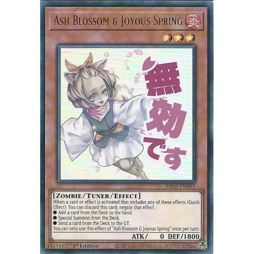 RA05-EN091 Ash Blossom & Joyous Spring STAMP Ultra Rare 1st Edition NM