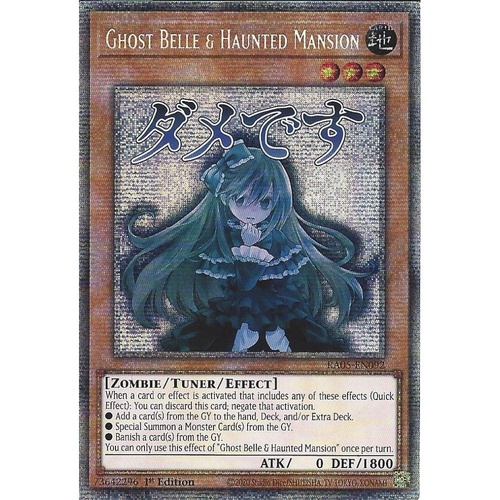 RA05-EN092 Ghost Belle & Haunted Mansion STAMP Starlight rare 1st Edition NM