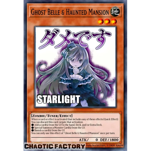 RA05-EN092 Ghost Belle & Haunted Mansion Starlight rare 1st Edition NM