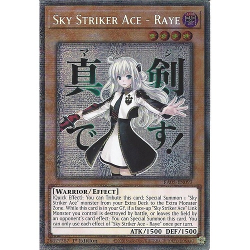 RA05-EN093 Sky Striker Ace - Raye STAMP Starlight rare 1st Edition NM