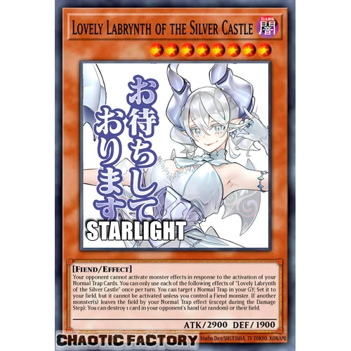 RA05-EN099 Lovely Labrynth of the Silver Castle Starlight rare 1st Edition NM
