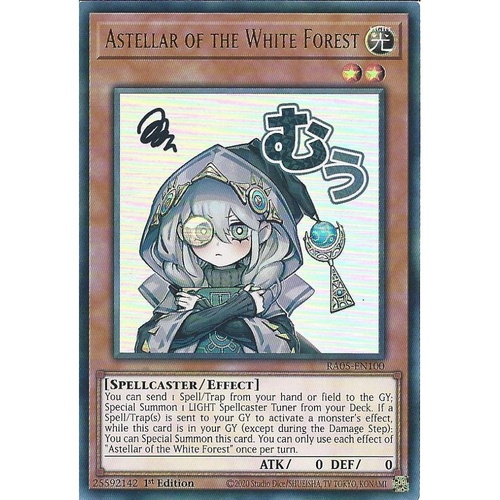 RA05-EN100 Astellar of the White Forest STAMP Ultra Rare 1st Edition NM