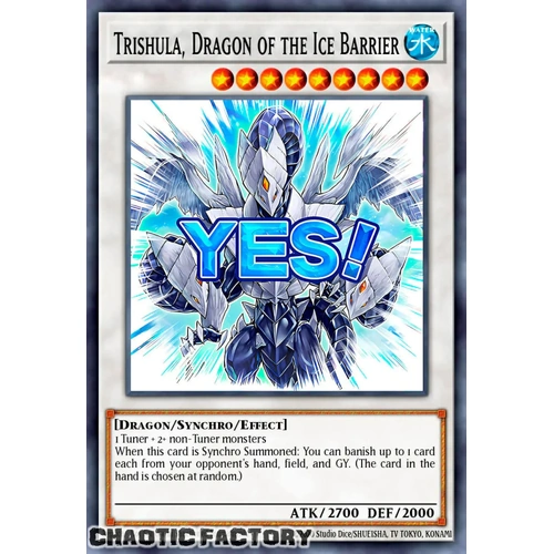 RA05-EN101 Trishula, Dragon of the Ice Barrier Ultra Rare 1st Edition NM