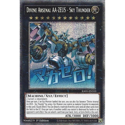 RA05-EN103 Divine Arsenal AA-ZEUS - Sky Thunder STAMP Starlight rare 1st Edition NM