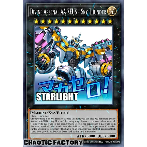 RA05-EN103 Divine Arsenal AA-ZEUS - Sky Thunder Starlight rare 1st Edition NM