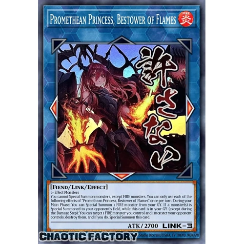 RA05-EN107 Promethean Princess, Bestower of Flames Ultra Rare 1st Edition NM