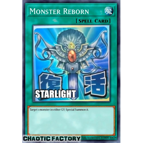 RA05-EN108 Monster Reborn Starlight rare 1st Edition NM