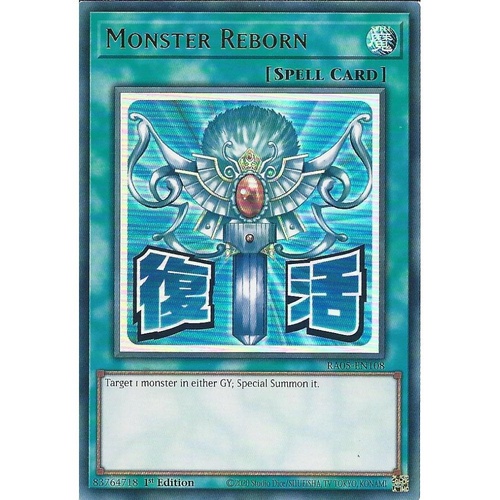 RA05-EN108 Monster Reborn STAMP Ultra Rare 1st Edition NM