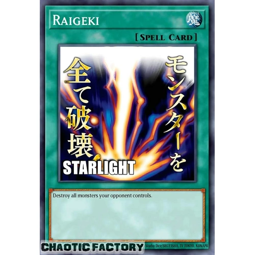 RA05-EN110 Raigeki Starlight rare 1st Edition NM