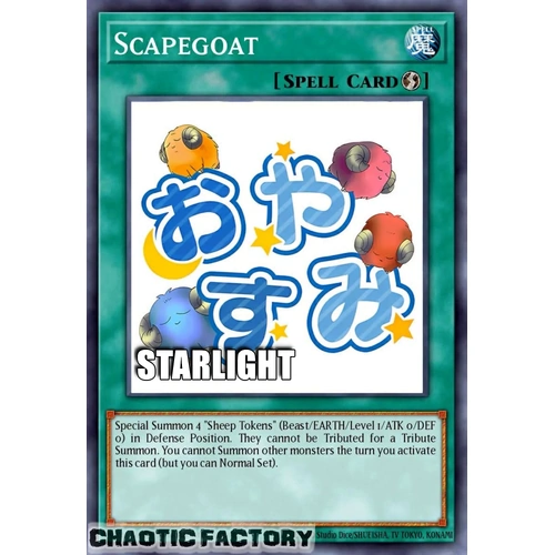 RA05-EN111 Scapegoat Starlight rare 1st Edition NM