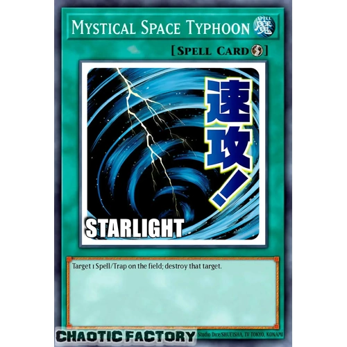 RA05-EN112 Mystical Space Typhoon Starlight rare 1st Edition NM