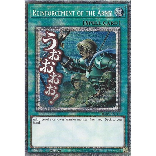 RA05-EN113 Reinforcement of the Army STAMP Starlight rare 1st Edition NM