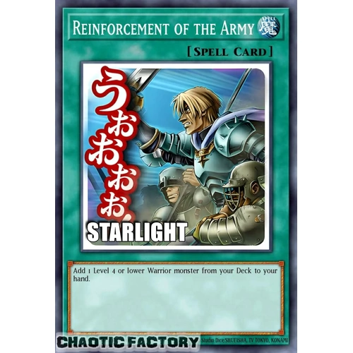RA05-EN113 Reinforcement of the Army Starlight rare 1st Edition NM