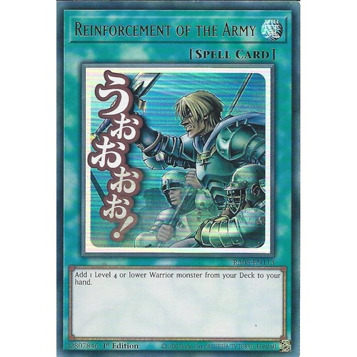RA05-EN113 Reinforcement of the Army STAMP Ultra Rare 1st Edition NM