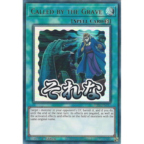 RA05-EN117 Called by the Grave STAMP Ultra Rare 1st Edition NM