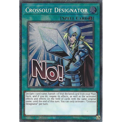 RA05-EN118 Crossout Designator STAMP Starlight rare 1st Edition NM