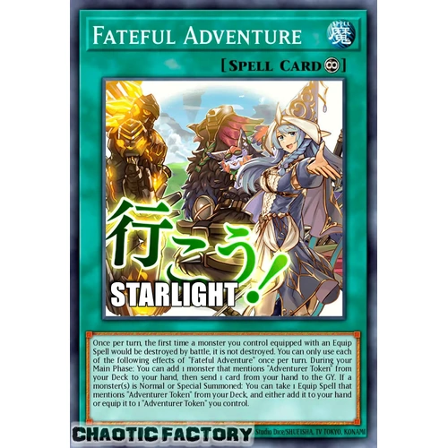 RA05-EN119 Fateful Adventure Starlight rare 1st Edition NM