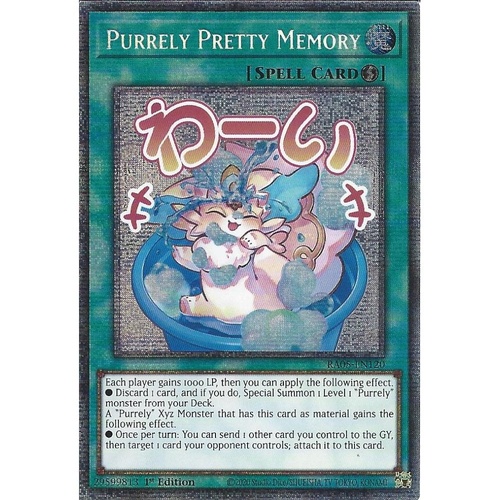 RA05-EN120 Purrely Pretty Memory STAMP Starlight rare 1st Edition NM