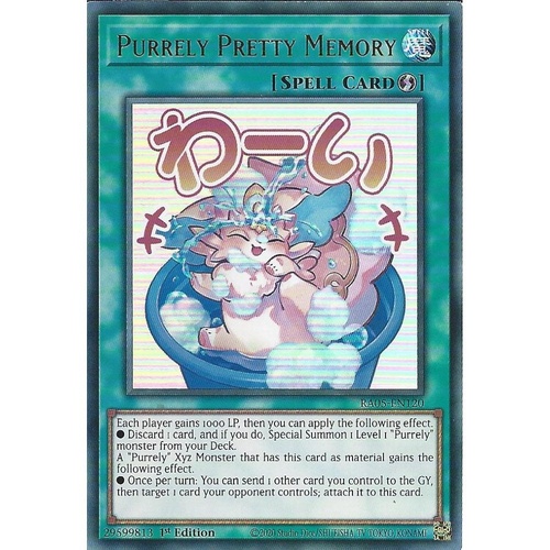 RA05-EN120 Purrely Pretty Memory STAMP Ultra Rare 1st Edition NM