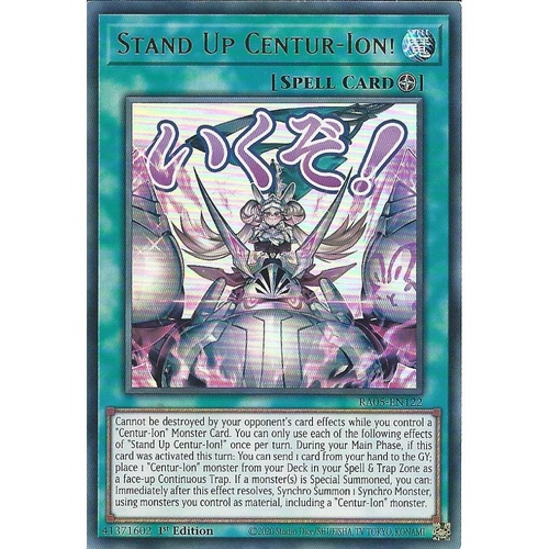 RA05-EN122 Stand Up Centur-Ion! STAMP Ultra Rare 1st Edition NM