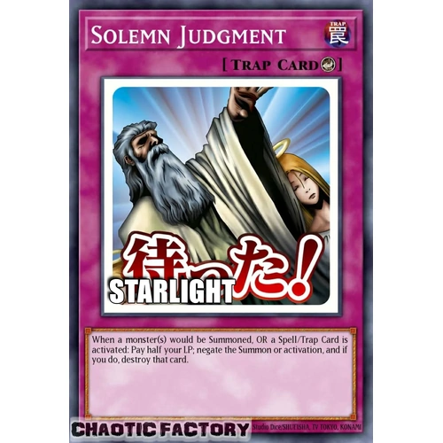 RA05-EN124 Solemn Judgment Starlight rare 1st Edition NM