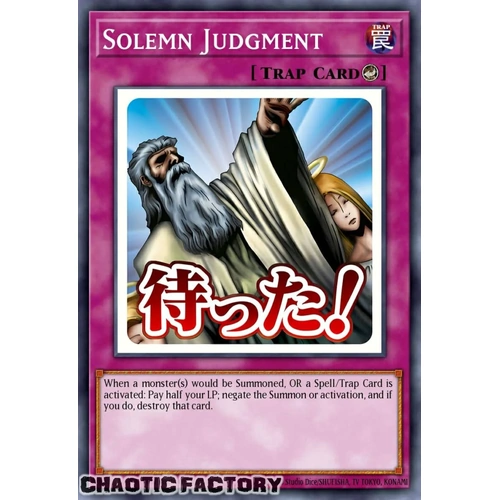 RA05-EN124 Solemn Judgment Ultra Rare 1st Edition NM