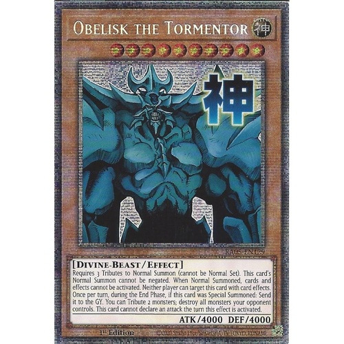 RA05-EN129 Obelisk the Tormentor STAMP Starlight rare 1st Edition NM