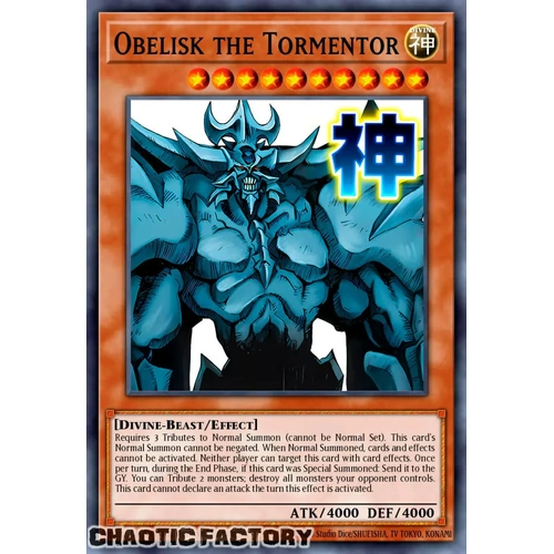 RA05-EN129 Obelisk the Tormentor Ultra Rare 1st Edition NM